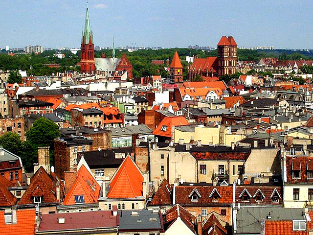 Город Торунь в Польше