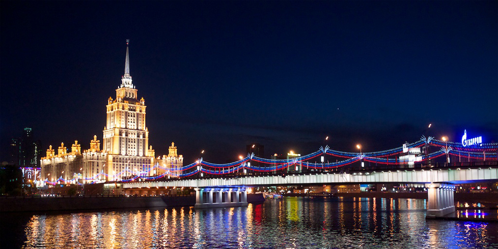 Ночная панорама Москвы