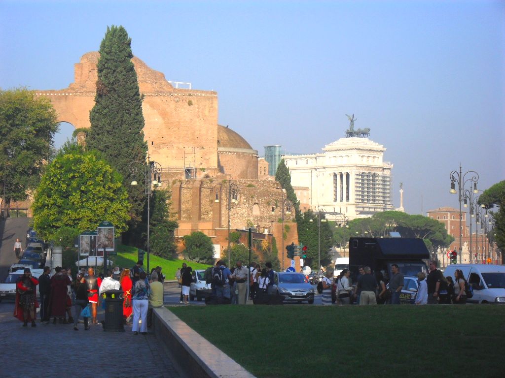 Посещение исторических мест Рима