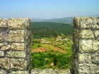 Вид из замка Fundação в городе Гимарайнш (Португалия)