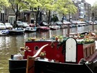 Дома-лодки на каналах Амстердама