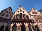 Историческая площадь Romer в городе Франкфурт-на-Майне